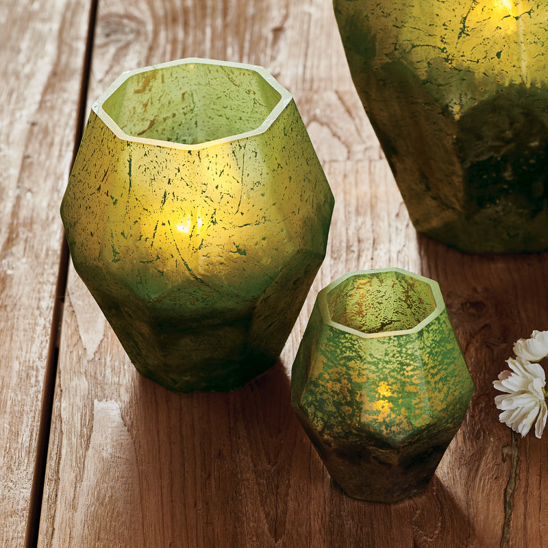 NAPA Home & Garden, HEX GLASS HURRICANE 6.25",BL222