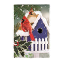 Royal Blue Bird House Single Sided House Flag