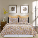 Shay Damask F/Q Quilt Set