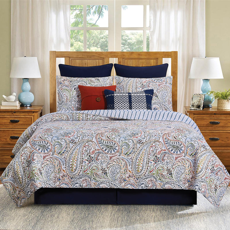 Payton Paisley Twin Quilt Set