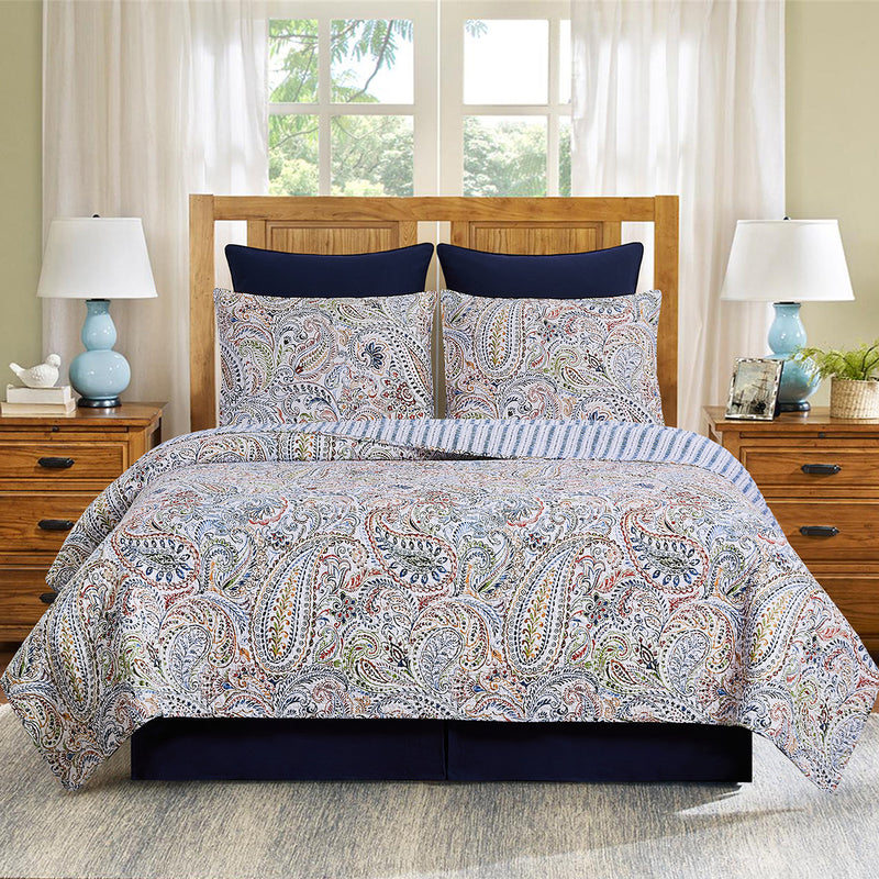 Payton Paisley Twin Quilt Set