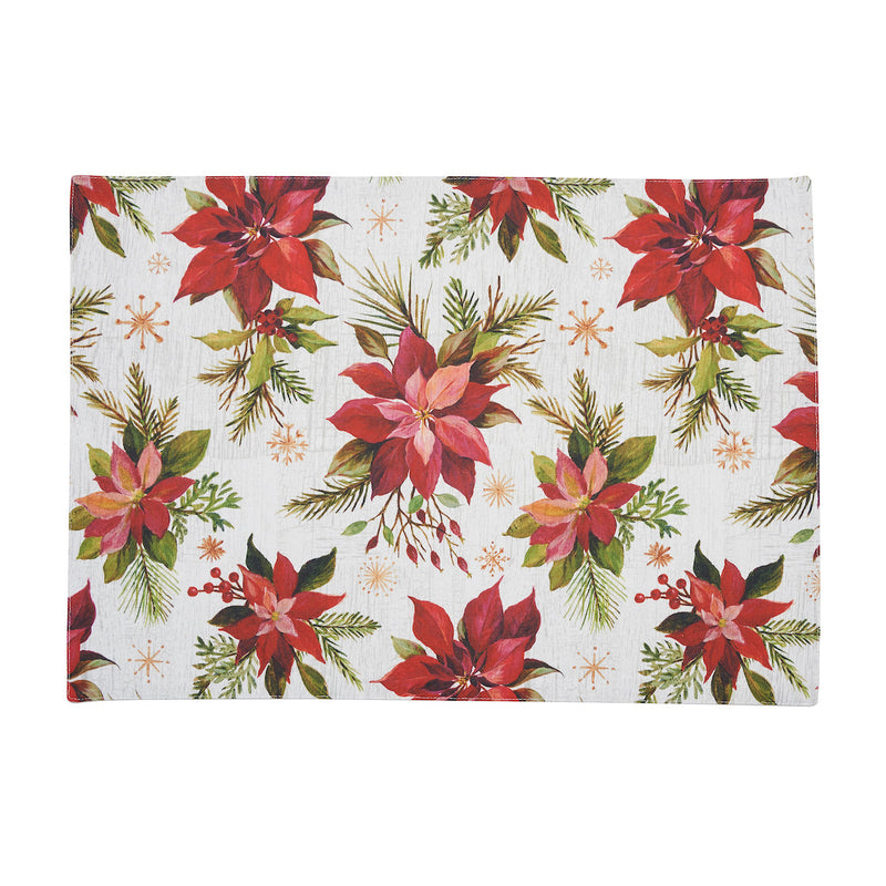 Poinsettia Christmas Placemat