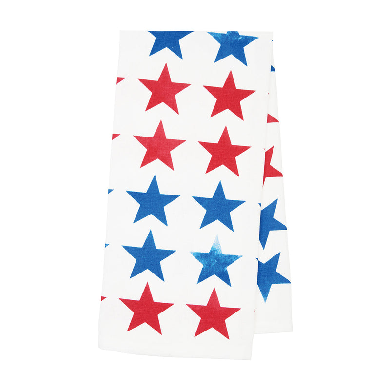 Red, White & Pow Towel