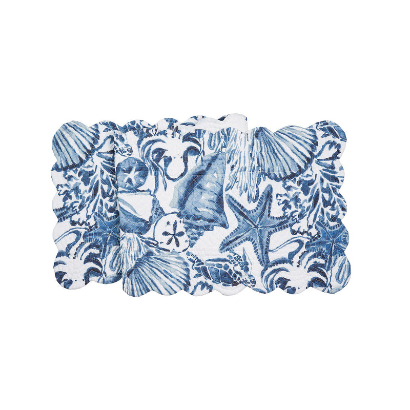 Blue Coast Shells Table Runner