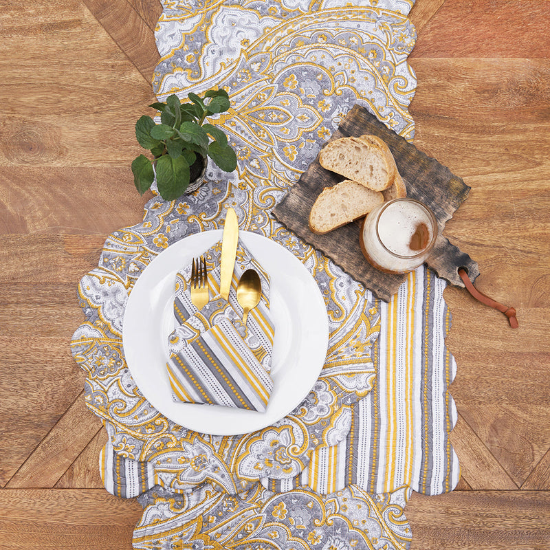 Shay Damask Table Runner