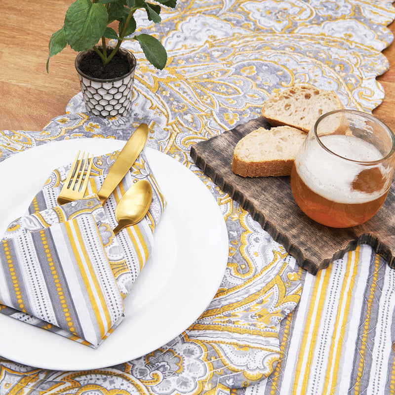 Shay Damask Table Runner