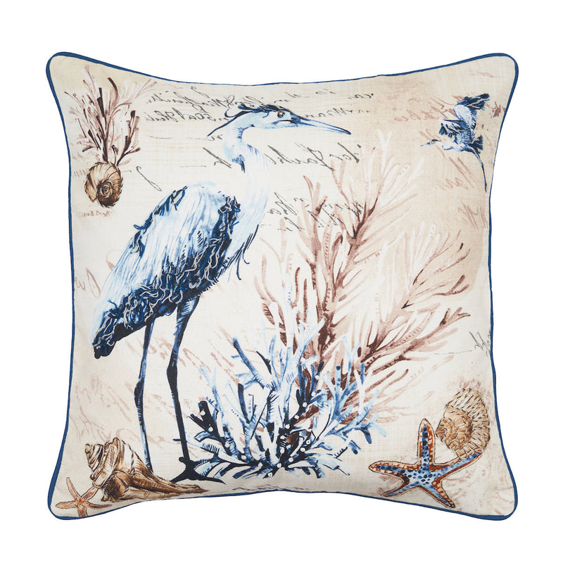 Brunswick Blue Heron Pillow