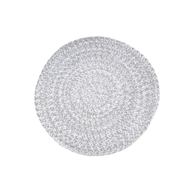 Silver Sage /White Braided Placemat