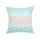 Chevron Coral /Green Pillow