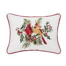 Cardinal Duo Berry Botanical Pillow