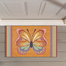 Bunny Blooms Radiant Butterfly, Coir Mat 30"x18"
