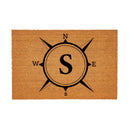Coastal Coir Mat Compass Monogram 36x24"