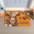 Petal & Plow Highland Cow Coir Mat, 36"x24"