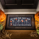 University of Virginia Flocked Coir Halloween Sassafras Switch Mat, 22"x10"
