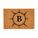 Coastal Coir Mat Compass Monogram 36x24"