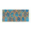 Blue Coastal Coral Sea Flocked Coir Sassafras Switch Mat, 22"x10"