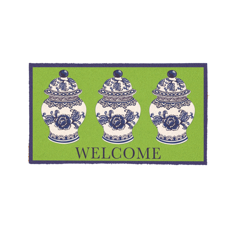 Chinoiserie Welcome Coir Mat