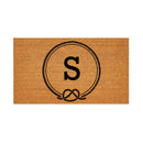 Coastal Coir Mat Nautical Monogram 28x16"