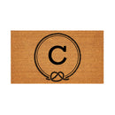 Coastal Coir Mat Nautical Monogram 28x16"