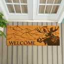 High Country Wilderness Coir Mat, Moose "Welcome", 60"x24"