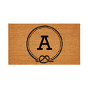 Coastal Coir Mat Nautical Monogram 28x16"