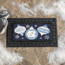 University of North Carolina Holiday Flocked Coir Sassafras Switch Mat, 22"x10"
