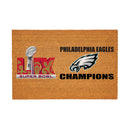 Philadelphia Eagles Super Bowl 59 Champions Large Coir Mat, 60"x24"