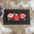 North Carolina State University Holiday Flocked Coir Sassafras Switch Mat, 22"x10"