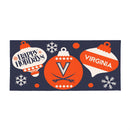 University of Virginia Holiday Flocked Coir Sassafras Switch Mat, 22"x10"