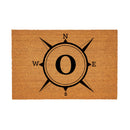 Coastal Coir Mat Compass Monogram 36x24"
