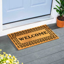 Southwest Pueblo Coir Mat, Aztec "Welcome", 28"x16"