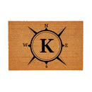 Coastal Coir Mat Compass Monogram 36x24"