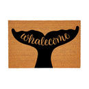 Coastal Coir Mat Welcome Whale 36x24"