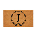 Coastal Coir Mat Nautical Monogram 28x16"