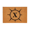 Coastal Coir Mat Compass Monogram 36x24"