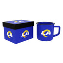 Los Angeles Rams Ceramic Camp Cup with Enamel Finish, 14oz