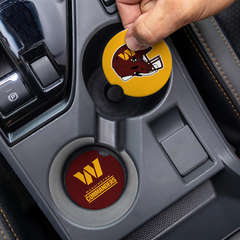 Washington Commanders Car Coaster Set, 2pc