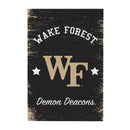 Wake Forest University Wood Wall Sign, 16x24