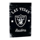 Las Vegas Raiders Wood Wall Sign, 16x24