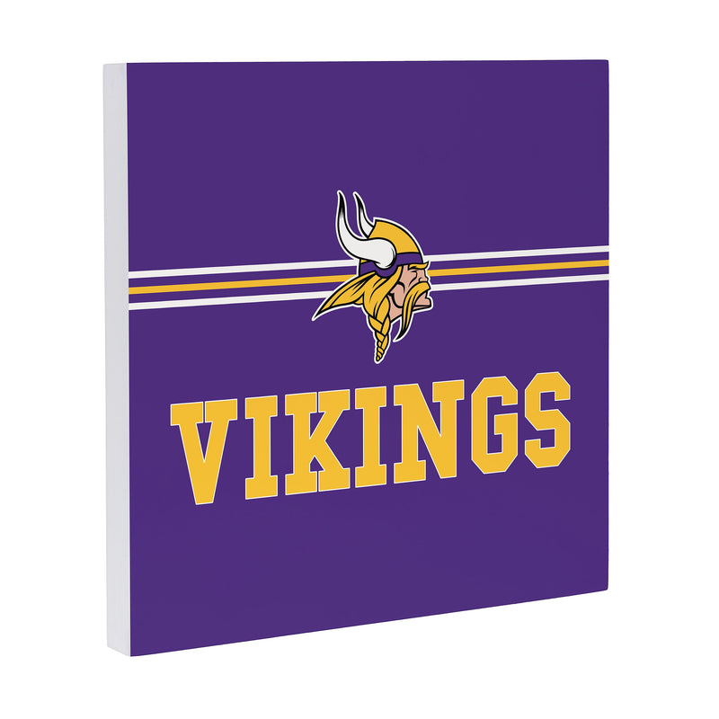Minnesota Vikings Wood Wall Sign, 12x12