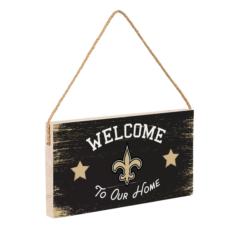 New Orleans Saints Wood Wall Sign, 6x11