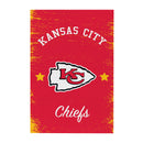 Kansas City Chiefs Wood Wall Sign, 16x24