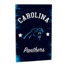 Carolina Panthers Wood Wall Sign, 16x24