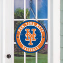 New York Mets Round Door D√©cor with Hanging Rope, 18x18
