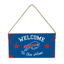 Buffalo Bills Wood Wall Sign, 6x11