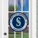 Seattle Mariners Round Door Decor with Hanging Rope, 18x18