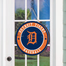 Detroit Tigers Round Door Decor with Hanging Rope, 18x18