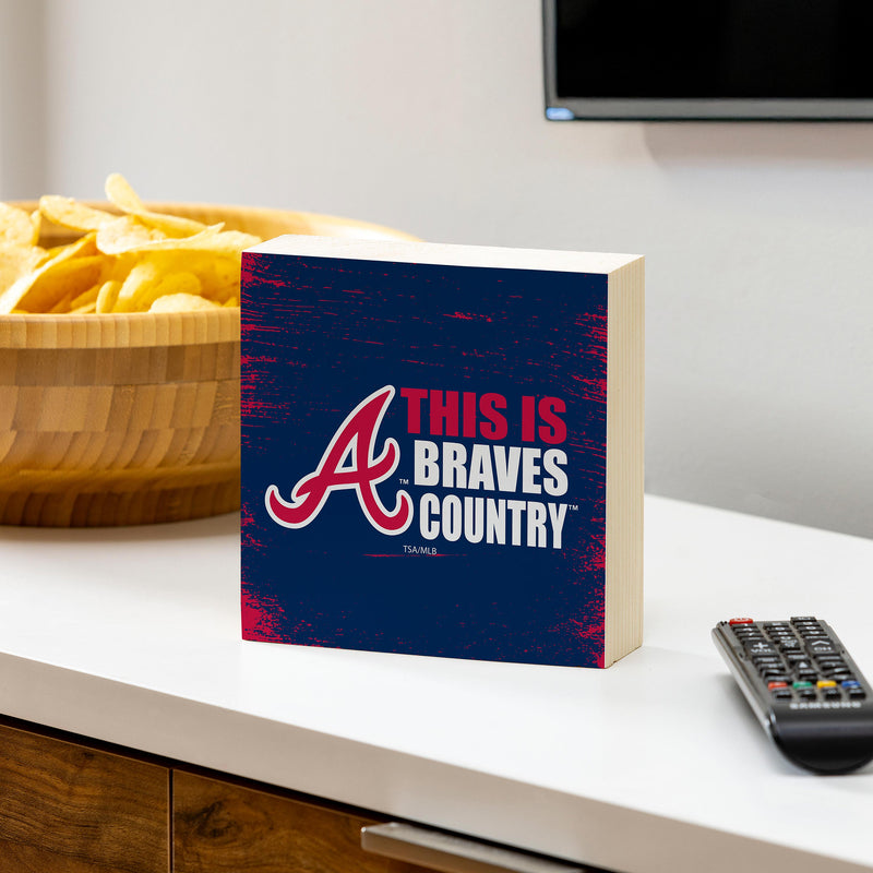 Atlanta Braves Plock, Down Home Fans, 6x6