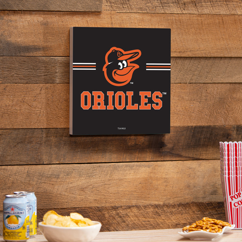 Baltimore Orioles Wood Wall Sign, 12x12