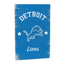 Detroit Lions Wood Wall Sign, 16x24